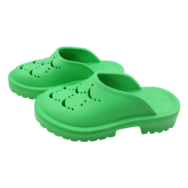 white eva rubber thick sole women sandals anti slip slide slippers closed toe low heeled wedges sandals clog shoes